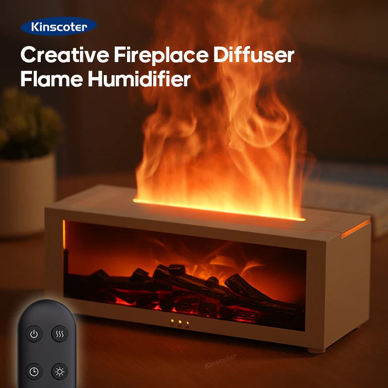 HomeComfortCozy™ Creative Fireplace Air Humidifier