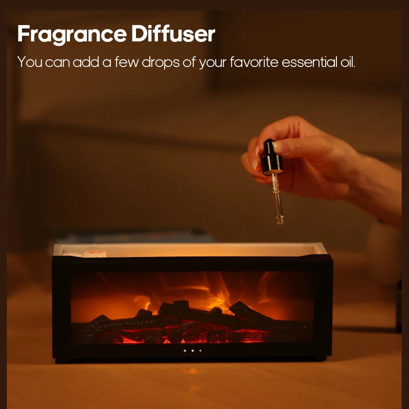 HomeComfortCozy™ Creative Fireplace Air Humidifier